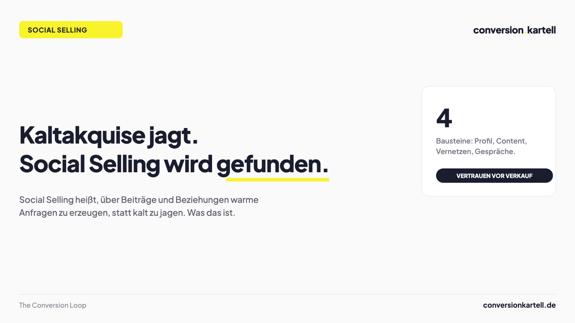 Was ist Social Selling: über Beiträge und Beziehungen zu warmen Anfragen